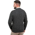 thumbnail image 2 of SAOL 100% Merino Wool Men's Aran Traditional Fisherman Cable Knit Sweater Irish Crew Neck Pullover Made in Ireland, 2 of 7
