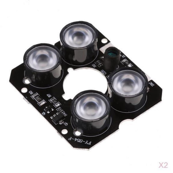 Tablero de de Iluminador Infrarrojo IR de 8 LED 850nm 90  degree para Cámara