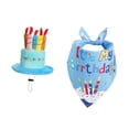 thumbnail image 2 of Cumpleaños de gansos Geese Clothing Multifuncional Lindo pastel de pastel estatua de cemento para cementer para césped fiesta de cumpleaños Azul, 2 of 9