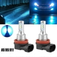 thumbnail image 2 of H8 H9 H11 Super Bright LED Headlight Bulbs 8000LM 8000K Ice Blue High/Low Beam 80W European, 2 of 4