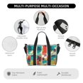 thumbnail image 5 of Rocae Colorful Hawaii Palms for Travel Shoulder Bag Top Handle Handbag with Yoga Mat Buckle for Gym, Work, Travel, 5 of 7