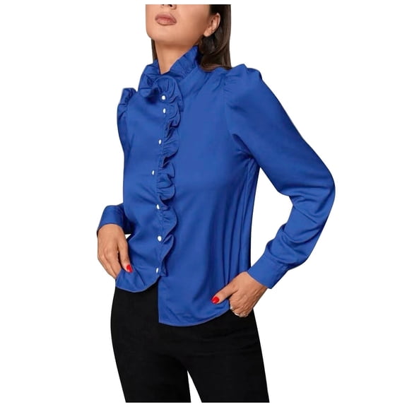 Clothing 2025 Super Soft Wrinkle Free Button Down Shirts for Women Formal Work Dress Blouses Tops Womens Button Down Shirts Boyfriend Long Sleeve Oversized Blouses Tops