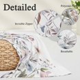 thumbnail image 6 of Botanical Flowers Body Pillow Cover, Pillowcase Protectors with Zipper, Breathable Decorative Throw Pillow Case Cover, Watercolor Farmhouse Floral Herbs Pillow Shams for Couch Sofa 24x36Inch, 6 of 8