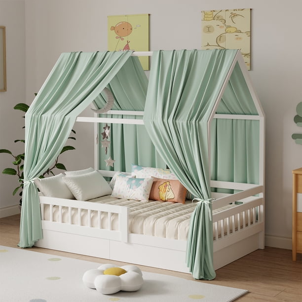 Dosel para litera Dosel para litera de muselina de 1/2 piezas, dosel de tela para literas adecuado para dosel de cama, decoración de dormitorio