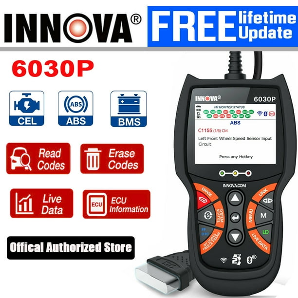 100 Original INNOVA 6030P Full Modes OBD2 Scanner ABS Engine Fault