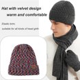 thumbnail image 4 of Scarf Touch Screen Gloves Large Hat Scarf Gloves Set Thick Knit Skull Cap, 4 of 5