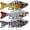 3 Pack-Style 3, variant on BARMOTU Fishing Lures Multi Jointed Fish Fishing Kits Slow Sinking Lifelike Swimbait Freshwater and Saltwater Crankbaits for Bass Trout Bass Lures
