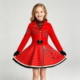 thumbnail image 5 of Red Princess Dress Rise of Red Halloween Cosplay Costume Set, Dress and Pants with Gloves, Halloween Cosplay Outfit for Anime Party Dress Up, 5 of 6