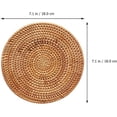 thumbnail image 2 of 5pcs Rattan , Braided Insulation Cup Holder Tea Cup Pads with Tea Strainer For Drinks Home ration Holder, 2 of 8