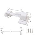 thumbnail image 2 of YISITIAN Compact Caravan Door Holder and Lock, Swivel Latch Locking Mechanism, Secure and Stable Door Retainer for RVs, Trailers, Motorhomes, Easy to Install AZ1014-6718, 2 of 5