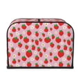 thumbnail image 2 of Pofeuu Hand Drawn Strawberry Print Toaster Cover 4 Slice, Bread Dust Cover & Fingerprint Protection, Kitchen Small Appliance Covers(Toaster Cover), 2 of 7