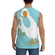 thumbnail image 4 of Fotbe Three White Geese Men's Camiseta sin Mangas Estampada para Hombres, Playera Casual para Gimnasio, Entrenamiento, Playa-3X-Large, 4 of 7