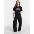 thumbnail image 2 of No Boundaries Soft Sleepwear Pants, 31" Inseam, Women’s and Women’s Plus XXS-3X, 2 of 5
