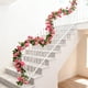 thumbnail image 4 of Flores Artificiales Colgantes, Pared de Flor de Seda Rosa Caliente Colgante 180cm con 69 Flores, Hebra Decorativa Ajustable, Flores Artificiales para la Decoración, 4 of 6