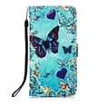 thumbnail image 3 of Galaxy A13 5G Wallet Case,Dteck Magnetic Pattern PU Leather Card Pocket Case Shockproof Rubber Kickstand Full Protective Cover for Samsung Galaxy A13 5G 6.5-inch,Butterfly, 3 of 5