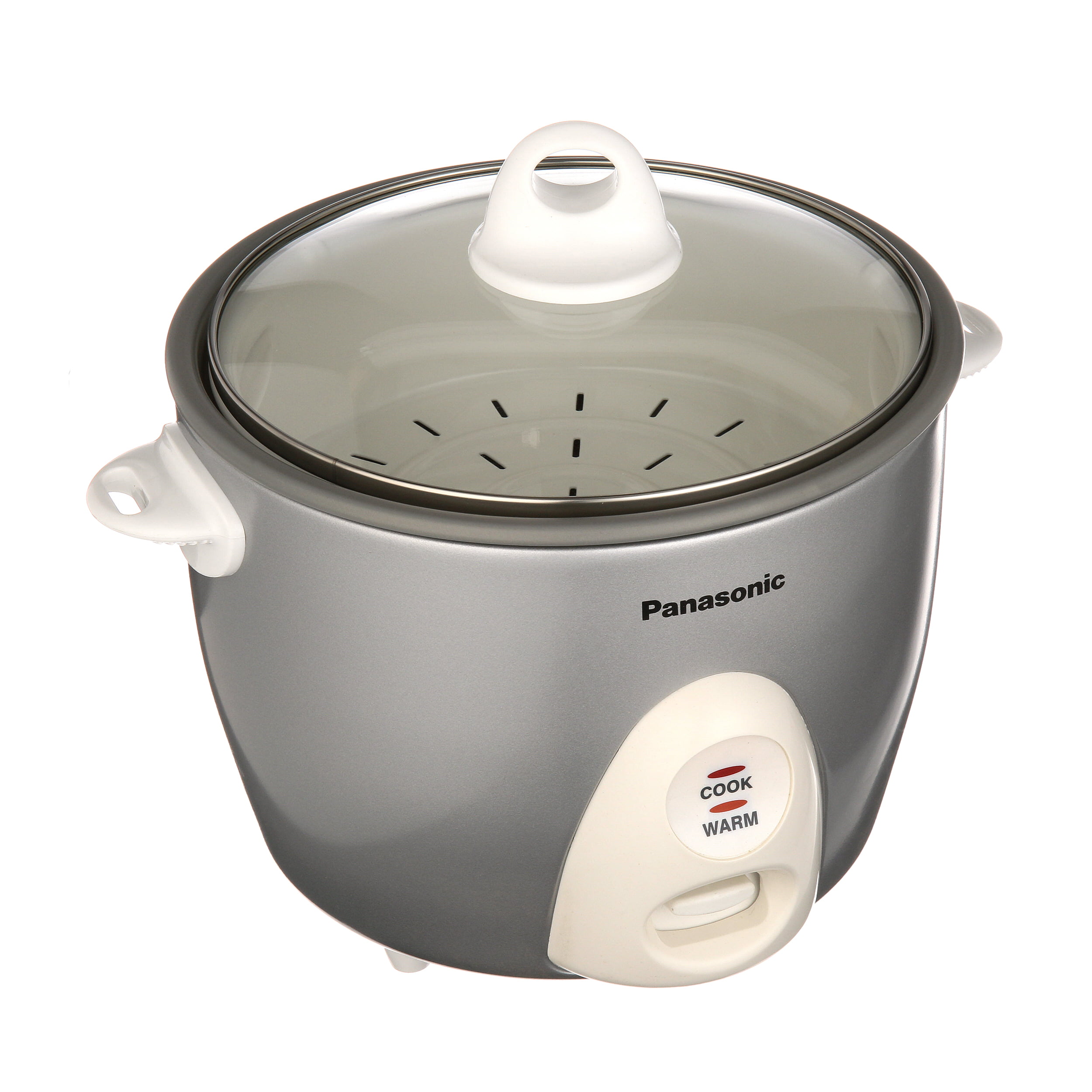 Panasonic Rice Cooker, Steamer & Multi-Cooker, 3-Cups (Cooked), 1.5-Cups  (Uncooked), SR-3NAL – Silver
