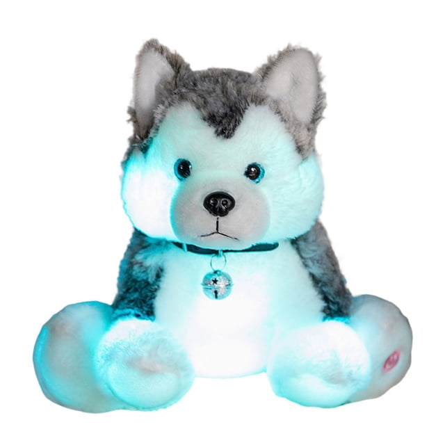 Glowing Toy Light Up Cuddly Dog Stuffed Animal Soothing With Soft LED