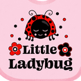 thumbnail image 4 of Inktastic Little Ladybug with Flowers Boys or Girls Baby Bib, 4 of 4