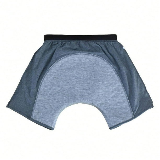Leak Proof Washable Reusable Cotton Boxer Brief,Mild Flow Bladder Leakage Underwear Men's Incontinence Underwear Gifts grey