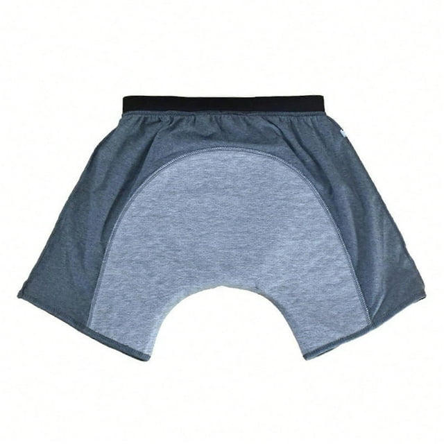 Leak Proof Washable Reusable Cotton Boxer Brief,Mild Flow Bladder Leakage Underwear Men's Incontinence Underwear Gifts grey