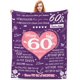 thumbnail image 1 of LHSHID 60th Birthday Gifts for Women 60 Year Old Gifts for Women 60 Birthday Gifts for Women 60th Birthday Gift Ideas 60th Birthday Gifts Throw Blanket 30"x40", 1 of 8