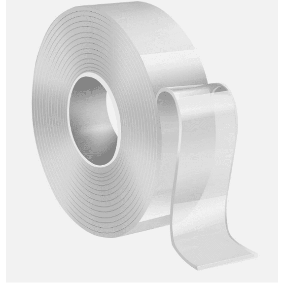 Nano Tape – Double‑Sided, Heavy‑Duty Reusable Adhesive Transparent Tape, Multi‑Surface Nano Gel Grip for Walls, Tiles, Glass, Car, Kitchen- 4 ROLLS