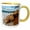 Yellow/White, variant on 3drose, Anse Victorin, Fregate Island, Seychelles, 15oz Two-tone Green Mug
