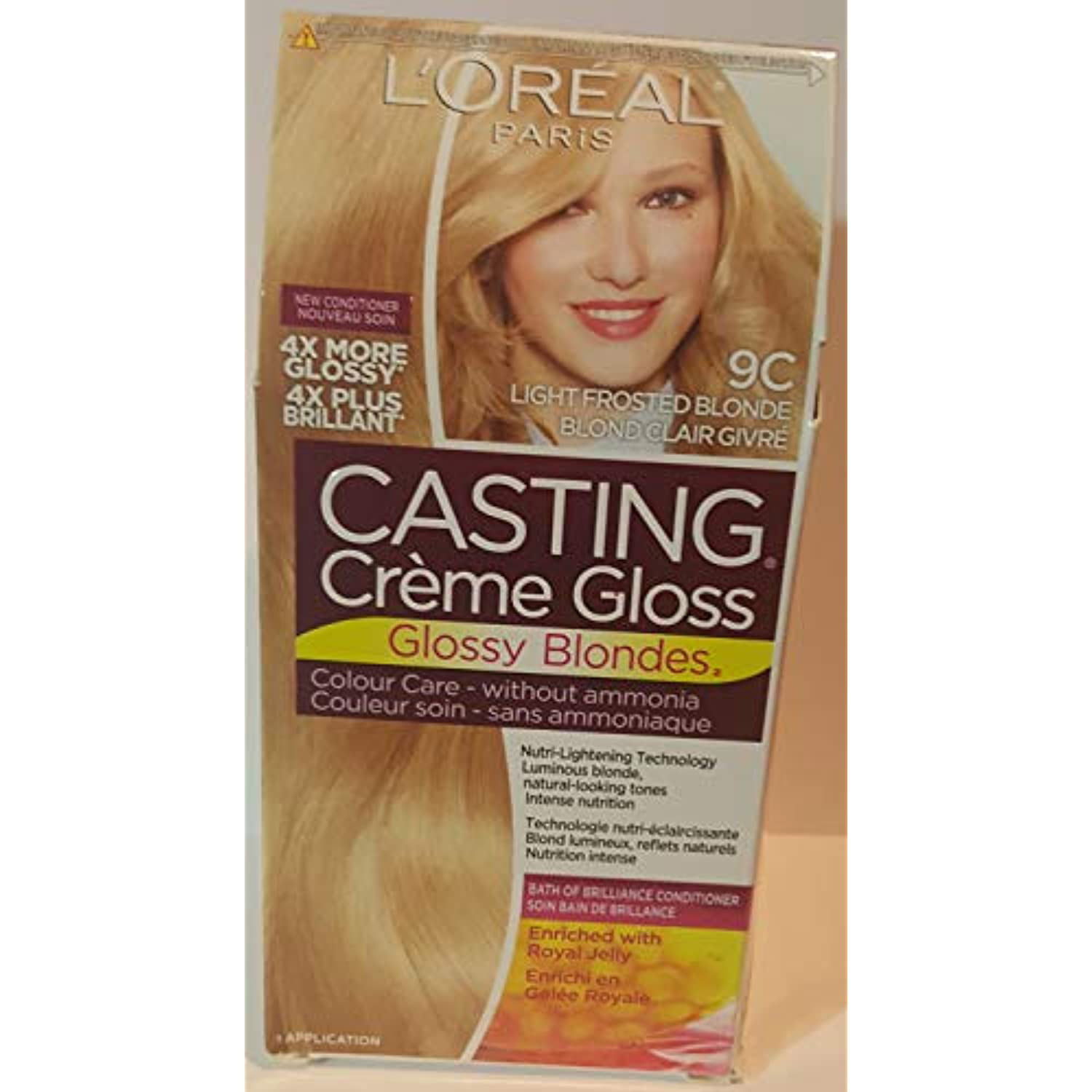 L'Oreal Paris Casting Creme Gloss, Glossy Blondes, 9C Light Frosted ...