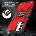 thumbnail image 6 of SunRemex for Samsung Galaxy A15 5G Case with HD Screen Protector & Rotated Ring Kickstand, [2 in 1] Heavy Duty Shockproof Full Body Phone Case for Samsung A15 (Y_Red), 6 of 14