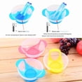 thumbnail image 7 of Stay Put Spill Proof Stackable Baby Suction Bowls for Toddlers with Silicone Feeding Utensils, BPA Free, 7 of 7