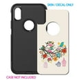 thumbnail image 2 of DistinctInk Custom SKIN / DECAL compatible with OtterBox Commuter for iPhone X / XS (5.8" Screen) - Spring Collection - Floral Birds Teal Red, 2 of 5