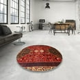 thumbnail image 3 of Ahgly Company Indoor Square Traditional Red Persian Area Rugs, 3' Square, 3 of 6
