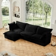 thumbnail image 2 of 120" Comfy Corduroy L Shape Sofa Couch for Living Room,Modern Deep Seat,Removable Cover,for Apt., 2 of 6