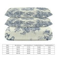 thumbnail image 2 of 3 Pcs Soft Bedding Set, Includes 1 Duvet Cover with Zipper And 2 Pillow Shams,Powder Blue French Toile Picnic Designs Twin(86"x70"), 2 of 8