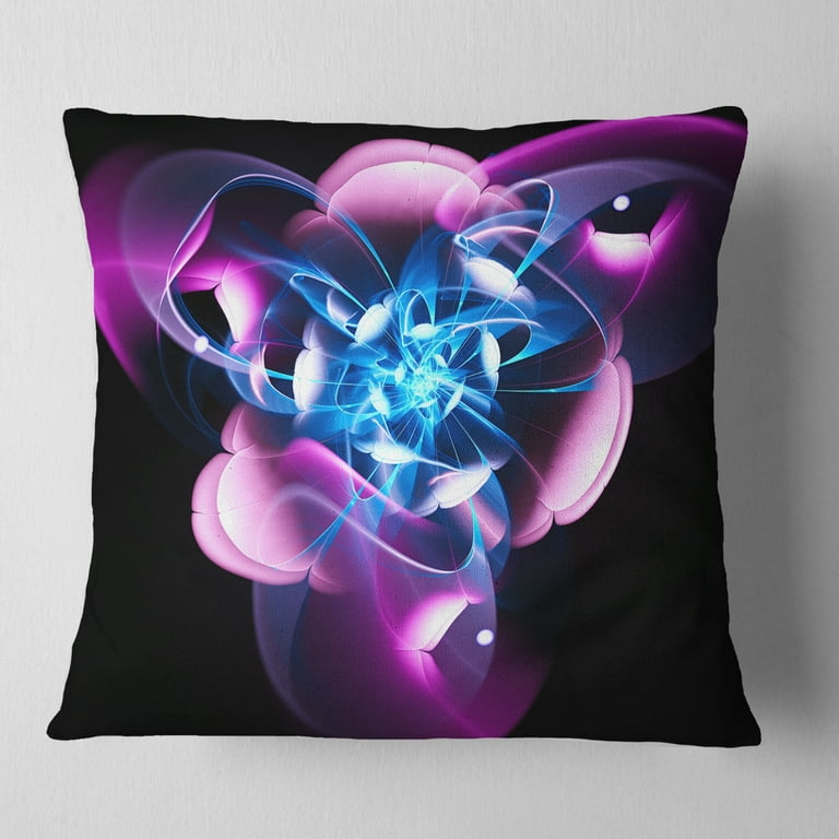 Purple Aqua & Cobalt Blue Throw Pillows, Decorative Pillow for Bed