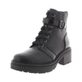 thumbnail image 1 of Naturalizer Womens Jac Leather Ankle Combat & Lace-up Boots, 1 of 3