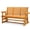 3 Person Teak, variant on Ktaxon 2 Seater Outdoor Wood Swing Glider Chair with Cup Holder, 48" Patio Glider for Porch, Heavy Duty 800 LBS, Teak