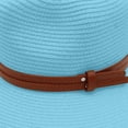thumbnail image 5 of Sun Hat for Women Ndbuld Women's Wide Sun Hat Foldable Protection With Leather Belt For Beach Travel, 5 of 7