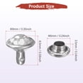 thumbnail image 3 of Uxcell Clear Rhinestone Rivets 0.35 inch 100 Pcs Crystal Rivets Use for DIY Craft Making Transparent Studs for Clothing, 3 of 7