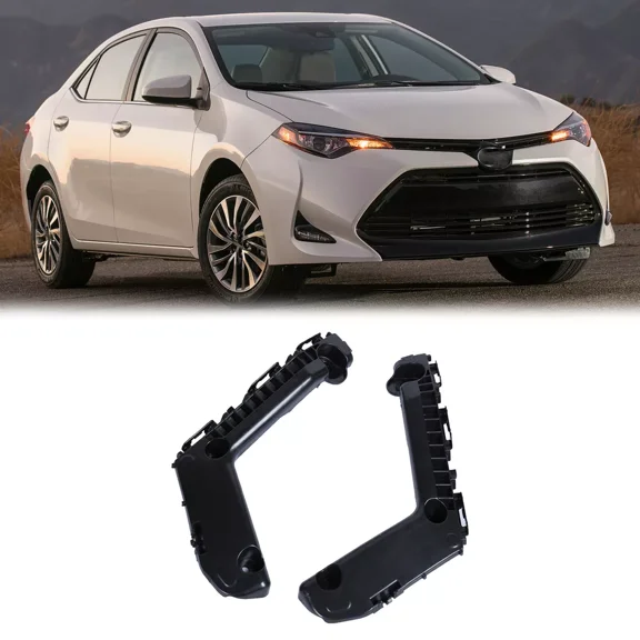 Pair Fit For Toyota Corolla 2017- 2019 Front Bumper Side Bracket Right &Left