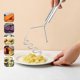 thumbnail image 4 of Potato Masher, Stainless Steel Potato Smasher Metal Wire Utensil for Bean, Avocado, Egg, Mini Mashed Potatoe, Banana (Wavy design, Silver)22.5*9cm, 4 of 5