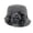 59# Gray, variant on Women Straw Bucket Hat, Satin Floral Polka Dot Tulle Decor Soft Breathable Sun Protection Elegant Formal Wedding Party Travel Headwear Brown One Size