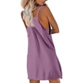 thumbnail image 3 of Women Tennis Dress Built in Shorts Adjustable Straps Hot Shot Mini Dress Athletic Workout Golf Dresses with Pockets, 3 of 6