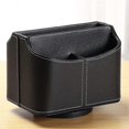 thumbnail image 2 of Leather Remote Control Holder, 360 Degree Spinning Desk Tv Remote Caddy/box,bedside Table Organizer, 2 of 4