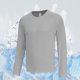 thumbnail image 1 of pstuiky Camisas casuales de manga larga para hombre, Camisa deportiva de manga larga raglán con cuello redondo, transpirable y elástica, de color liso, para hombre camisetas de hombre xl, 1 of 9