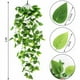 thumbnail image 3 of Aspecto realista, material duradero e impermeable, hojas de hiedra artificiales que no requieren mantenimiento para decoración interior y exterior, detalles realistas, plantas colgantes artificiales,, 3 of 6