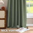 thumbnail image 5 of H.VERSAILTEX Light Blocking Thermal Insulated Window Curtains Bedroom Darkening Drapes for Living Room Back Tab/Rod Pocket Draperies, 2 Panels, 52" x 84", Bronze Green, 5 of 6