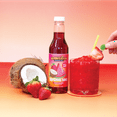 thumbnail image 4 of Slushie Syrups - Tiger’s Blood Slushie Mix by Hawaiian Shaved Ice, Strawberry, Watermelon & Coconut Flavor – Perfect for Slushies, 12 oz Bottle, Mix with water, lemonade, juice and more, 4 of 8