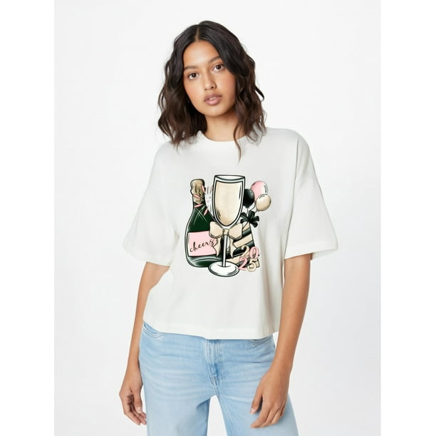 Easter Hello Print T-Shirt, Casual Crew Neck Short Sleeve Comfort Tee Top For Spring & Summer, Women's Clothing Tee For Adult, Men, Women, Teen, Teenager, Adolescent, Youth.