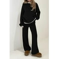 thumbnail image 3 of PRETTYGARDEN Women's 2 Piece Knit Sweater Outfit Casual Long Sleeve Pullover Wide Leg Pants Tracksuit Loungewear Set, 3 of 8